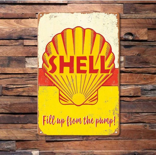 Shell Gas Vintage Vintage 8x12 Metal Sign